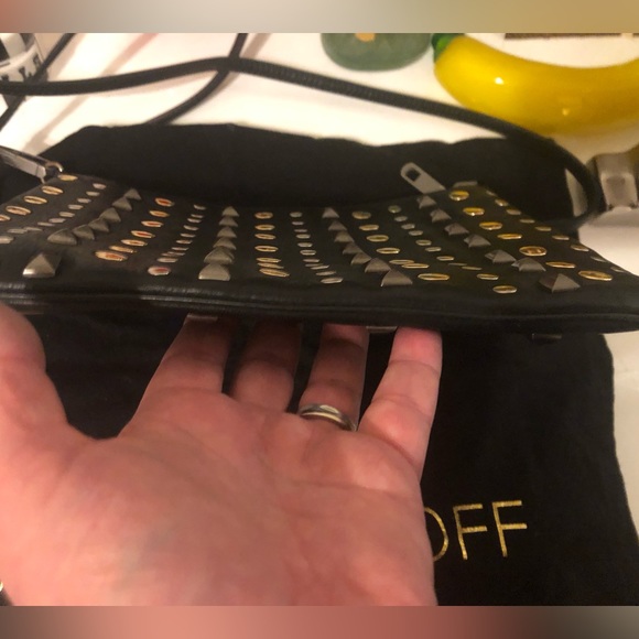 🤩 *RARE* “Minkette” BAG CLIP! & REBECCA MINKOFF BLACK LINEAR STUD X-BODY! - Picture 5 of 8